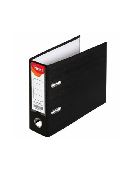 Biblioraft plastifiat Noki 56111-130, A5, landscape, 7cm, buzunar eticheta, inele metalice