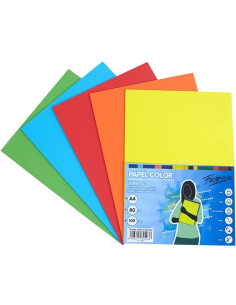 Hartie color A3, 80g/m² Fabrisa 16249, mix culori intense, 100 coli/top