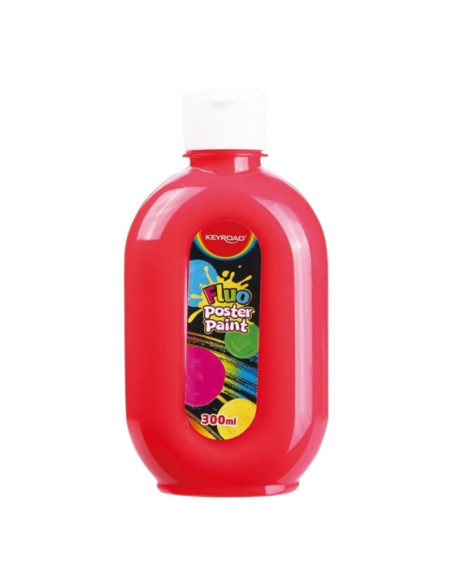 Culori tempera Keyroad, 300ml, culori fluorescente