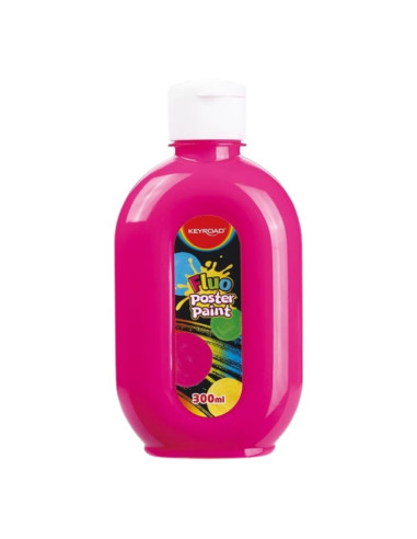 Culori tempera Keyroad, 300ml, culori fluorescente