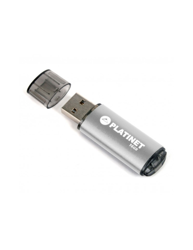 Stick memorie 16GB Platinet PMFE16, USB 2.0, carcasa aluminiu