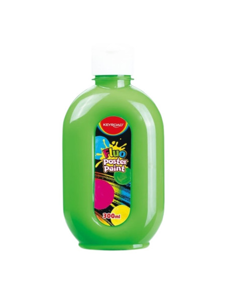 Culori tempera Keyroad, 300ml, culori fluorescente