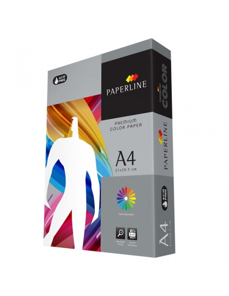 Hartie colorata A4 Paperline 272, 80g/mp, gri, platinum intens, top 500 coli