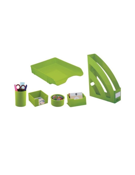 Set birou Ark 1397, 6 piese, plastic, negru