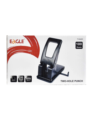 Perforator Eagle TY845R, 100 coli, metalic, negru