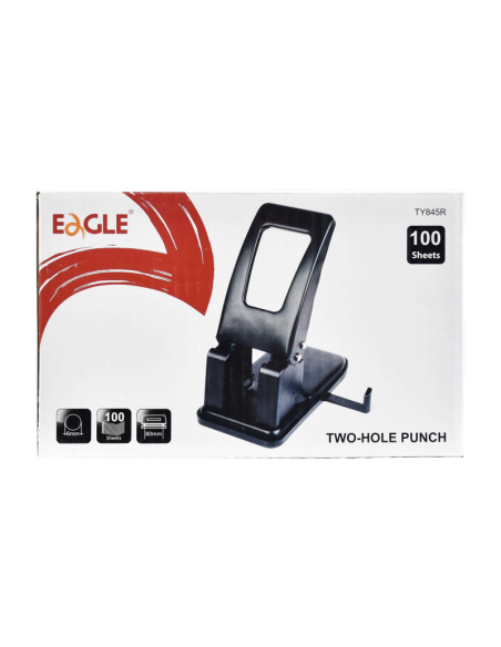 Perforator Eagle TY845R, 100 coli, metalic, negru