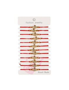 Martisor - Bratara cu snur textil, lebada, set 12 buc