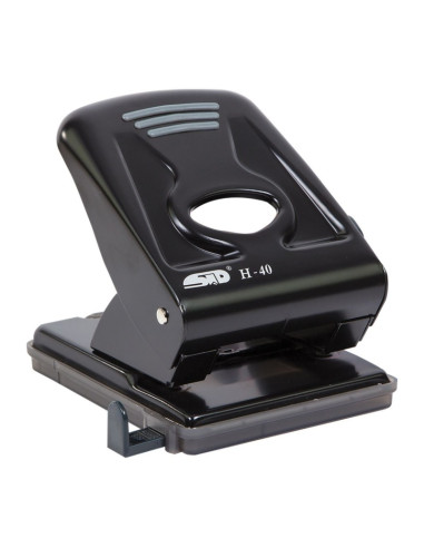 Perforator STD H-40, 40 coli, plastic, negru