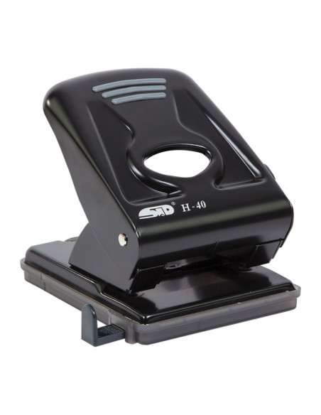 Perforator STD H-40, 40 coli, plastic, negru