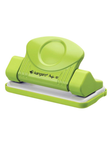 Perforator Kangaro Perfo-10, 10 coli, metalic, verde