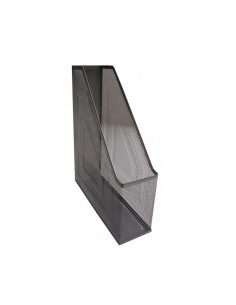 Suport documente Office Cover, 7.5cm, vertical, plasa metalica, negru