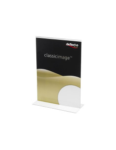 Display prezentare Deflecto RI98213 SUPA511, A5, portret, forma T, plastic