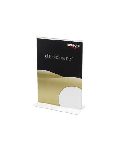 Display prezentare Deflecto RI98213 SUPA511, A5, portret, forma T, plastic