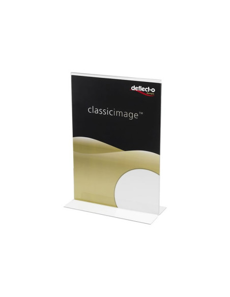 Display prezentare Deflecto RI98213 SUPA511, A5, portret, forma T, plastic