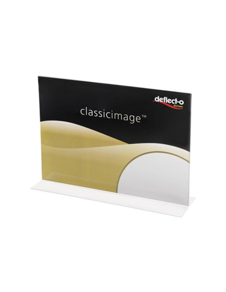 Display prezentare Deflecto RI98216 SULA411, A4, landscape, forma T, plastic