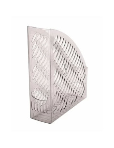 Suport documente Ark 2050, vertical, plastic, transparent cristal / fumuriu