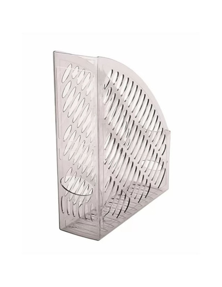 Suport documente Ark 2050, vertical, plastic, transparent cristal / fumuriu