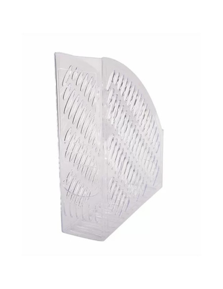 Suport documente Ark 2050, vertical, plastic, transparent cristal / fumuriu