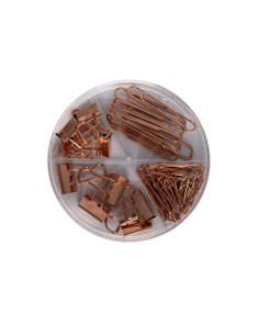 Accesorii set birou Cnx, 70 piese, bronz - agrafe, clips 2