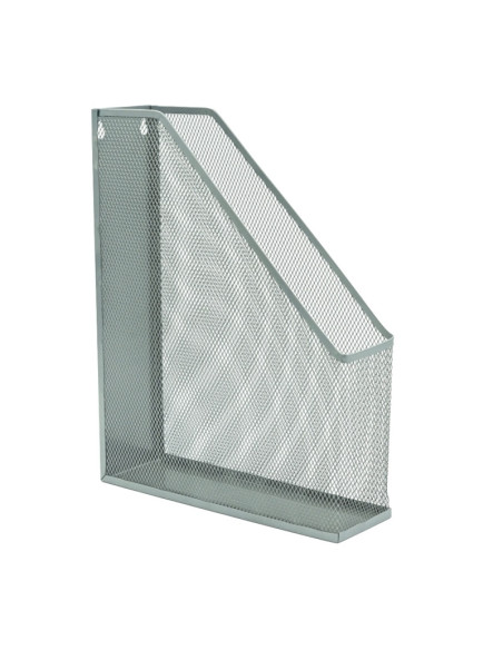Suport documente Office Cover, 7.5cm, vertical, plasa metalica, argintiu