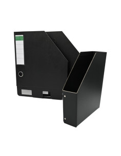 Suport documente ROM, 7cm, vertical, carton, negru