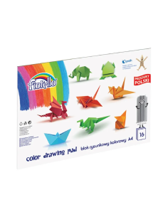 Hartie color A4 Fiorello 150-1436, 80g/mp, mix culori intense, set 16 file