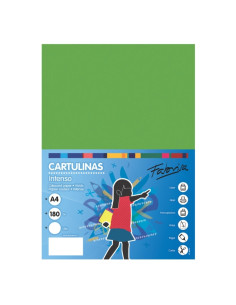 Carton colorat A4 Fabrisa 15520, 180g/mp, verde intens, top 250 coli