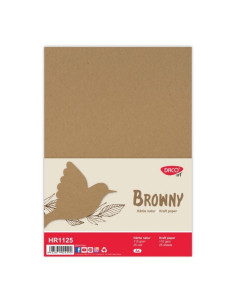 Carton colorat A4 DC HR1125, 110g/mp, natur, top 25 coli