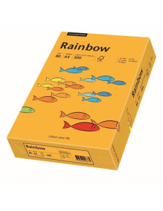 Hartie colorata A4 Rainbow 88042409, 80g/mp, portocaliu medium, top 500 coli