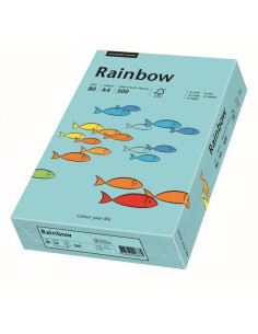 Hartie colorata A4 Rainbow 88042717, 80g/mp, albastru medium, top 500 coli