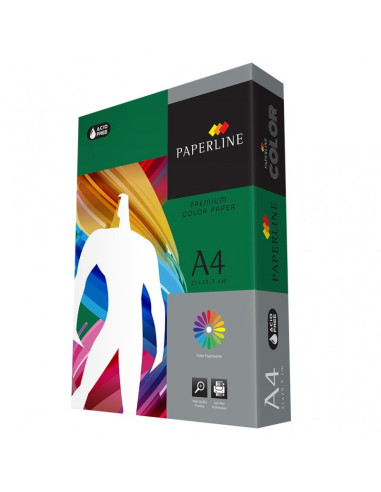 Hartie colorata A4 Paperline 41A, 80g/mp, verde craciun, asparagus intens, top 500 coli