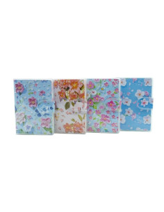 Jurnal A6 CNX Light Flowers 9601-1L, 200 pagini, coperta carton, cu magnet