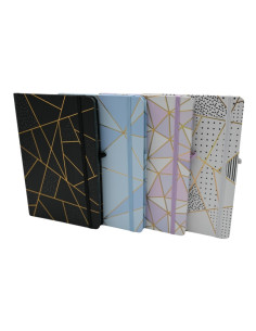 Jurnal A5 CNX Dungi si Forme 3783-1L, 160 pagini, coperta carton, cu elastic