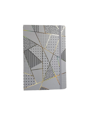 Jurnal A5 CNX Dungi si Forme 3783-1L, 160 pagini, coperta carton, cu elastic