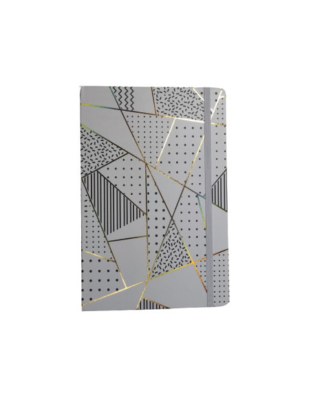 Jurnal A5 CNX Dungi si Forme 3783-1L, 160 pagini, coperta carton, cu elastic