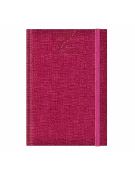 Agenda A5 nedatata Colere EJ-1503, 224 pagini, cu elastic, fucsia