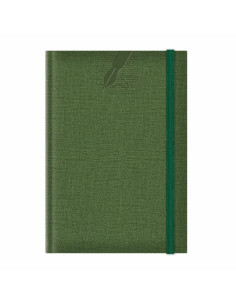 Agenda A5 nedatata Colere EJ-1504, 224 pagini, cu elastic, verde