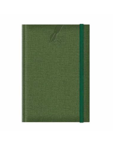 Agenda A5 nedatata Colere EJ-1504, 224 pagini, cu elastic, verde