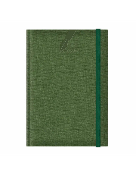 Agenda A5 nedatata Colere EJ-1504, 224 pagini, cu elastic, verde