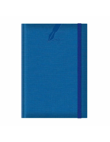 Agenda A5 nedatata Colere EJ-1505, 224 pagini, cu elastic, albastru royal