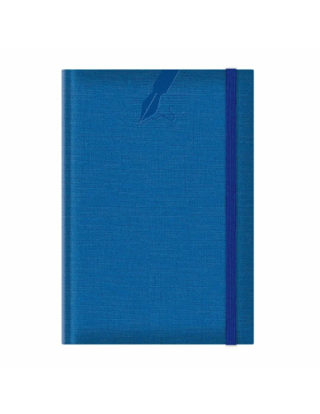 Agenda A5 nedatata Colere EJ-1505, 224 pagini, cu elastic, albastru royal
