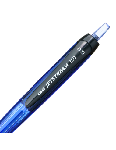 Pix Jetstream Uni-ball SXN-101, 0.7mm, set 5 buc, cu mecanism, corp in culoarea scrisului, grip cauciucat