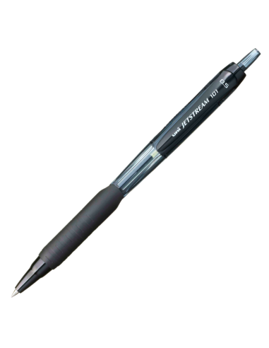 Pix Jetstream Uni-ball SXN-101, 0.7mm, set 5 buc, cu mecanism, corp in culoarea scrisului, grip cauciucat