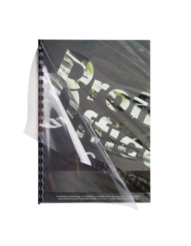 Coperta indosariere A3 ProfiOffice, PVC cristal, transparent, 0.20mm, top cu 100 coli