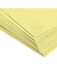 Coperta indosariere A4 CNX, carton imitatie piele, galben, 230g/mp, top 100 coli 2