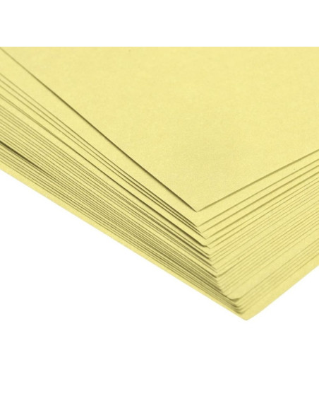 Coperta indosariere A4 CNX, carton imitatie piele, galben, 230g/mp, top 100 coli
