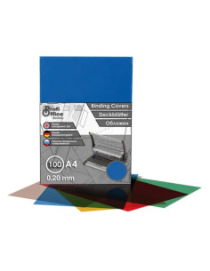 Coperta indosariere A4 ProfiOffice, PVC albastru, transparent, 0.2mm, top cu 100 coli