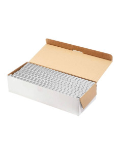 Inele plastic pentru indosariere Office Cover, 6mm, alb