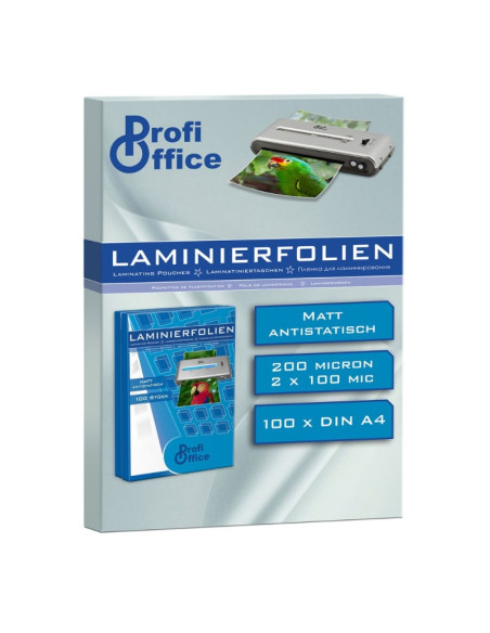 Folie laminare A4 ProfiOffice, mat, 100 microni, top cu 100 coli