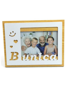 Rama foto, MDF, 10x15cm, No.R-02, mesaj "Bunica"
